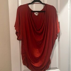 Deep burnt orange blouse